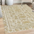 thumbnail image 1 of Folk Art Decorative Rug, Bohemian Eastern Culture Ornament in Summer Tones Abstract Flourish, Quality Carpet for Bedroom Dorm and Living Room, 6 Sizes, Pale Yellow, by Ambesonne, 1 of 4