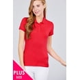 thumbnail image 4 of Classic Pique Spandex Polo Top XL, 4 of 21
