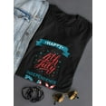 thumbnail image 3 of Happy 4Th! Shaped T-Shirt Women -Image by Shutterstock, Female XX-Large, 3 of 4
