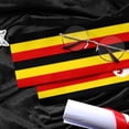 thumbnail image 3 of Uganda Flag Graduation Stole Graduate Shawl Sash Scraf Gift For Abroad Student International Study (Square), 3 of 6
