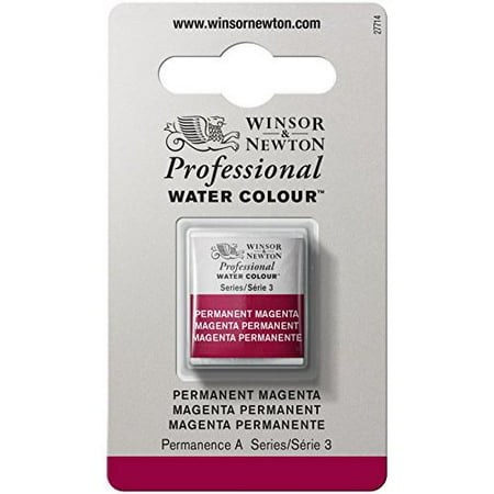 - WINSOR & NEWTON / COLART 0101489 PROFESSIONAL WATER COLOUR HALF PAN PERMANENT MAGENTA