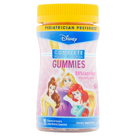 Disney Princess multivitamines Gummies- 60 PCS, 60,0 pièce (s)