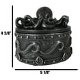 thumbnail image 4 of Faux Pewter Nautical Marine Octopus Keeper Of The Seas Decorative Box Figurine, 4 of 10