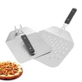 thumbnail image 3 of CRCMUHE Bakeware Stainless Steel Folding Handle Pizza Spatula Square Cake Transfer Baking Pizza Oven Multifunctional Spatula, 3 of 3