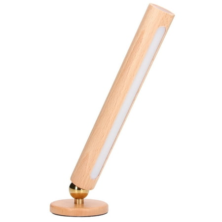 

Wall Light Brightness Soft Lighting Rechargeable Rotatable Wood Wall Lamp Touch Switch For Study Room For Bedside