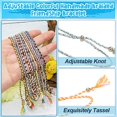 thumbnail image 3 of 10 Woven Bracelets For Teen Girls, Adjustable, 3 of 5