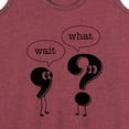 thumbnail image 3 of Instant Message - Wait What Punctuation - Women's Racerback Tank Top, 3 of 6