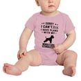thumbnail image 2 of Sorry I Can't I Have Plans With My Miniature Schnauzer Love Pet Dog Funny Infant Baby Bodysuit (Pink, 6-12 Months), 2 of 5