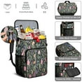 thumbnail image 5 of Travel Cooler Bag - Pioneer Flower Floral Print Pattern Camping Beer Cooler Backpack with Bottle Opener- Waterproof Insulated Picnic Backpacks - Cooler Bag for Beach, 5 of 6