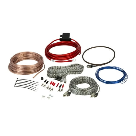 SoundBox 4 Gauge Amp Kit, 5000W Amplifier Install Wiring Cables, ANL