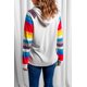 thumbnail image 1 of ABPHQTO Sudadera con capucha de manga larga con estampado de rayas para mujer, 1 of 5