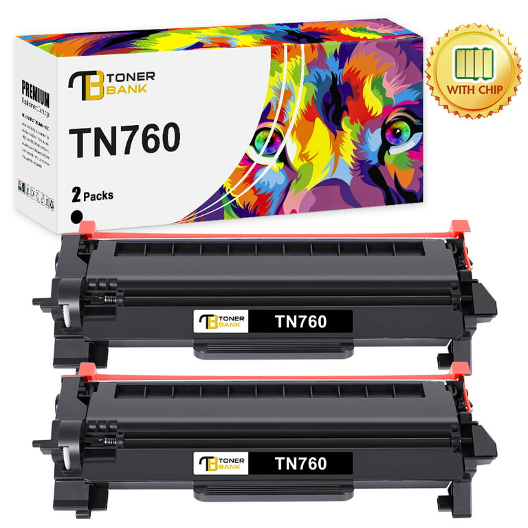 De schuld geven Afvoer lezing Toner Bank 2-Pack TN760 Toner Cartridge Compatible for Brother TN-760 TN730  TN-730 MFC-L2750DW MFC-L2710DW DCP-L2550DW HL-L2350DW MFC-L2690DW Laser  Printer Ink (Black) - Walmart.com