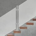 thumbnail image 3 of Modern Balcony Post, 3.54in Base Diameter 304 Steel, Rubber-Padded Clamp for 12mm Panels, Tool-Free Assembly, 80kg Capacity, Suitable for Stairs and Elderly Safety, 3 of 20