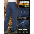 thumbnail image 6 of POENTAB Waterproof Pants for Men Lightweight Windproof Rain Over Work Pant Hiking Fishing Outdoor Trousers with Zipper Pockets, 6 of 10