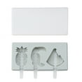 thumbnail image 2 of Cheer.US Silicone Popsicle Molds with Lid, 2/3 Cavities Homemade BPA Free Ice Cream Bar Mold Ice Pop Molds DIY Ice Pop Molds for Ice Cream Bar Mold-7.09inx3.58inx0.91in, 2 of 7
