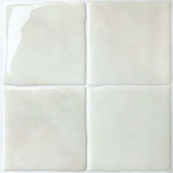 Smart Tiles Dosseret Autocollant à Peler et Coller, 5 Carreaux Adhésifs, Zellige Beige/gris, 9"x9"