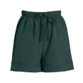 thumbnail image 5 of Bovemsi Womens Shorts Casual Summer Beach Fashion Drawstring Elastic Waist Solid Color Comfy Soft With Pockets Running Shorts, 5 of 5
