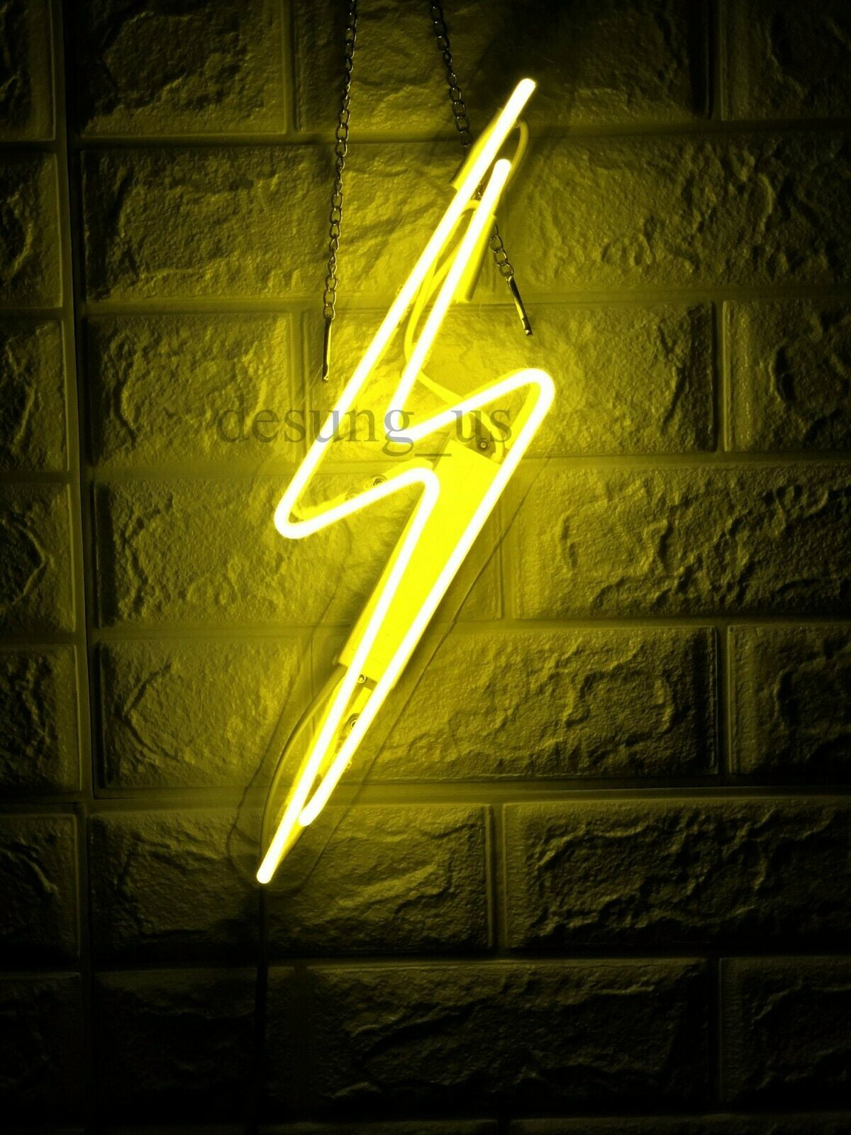 New Lightning Bolt Acrylic Neon Light Sign 24" 