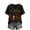 Black #0161, variant on Womens Ghost Camping Graphic Raglan T Shirt Fall Adventure Campfire Short Sleeve Crew Neck Tee