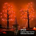 thumbnail image 3 of TETOU 1pc-24inch Halloween Lighted Birches Tree,Total 24 LED Battery Operated Artificial Black Spooky Tree with Timer Hallowe'en Decoration for Fall Home,Bedroom,Office,Wedding,Indoor Party-Orange, 3 of 6