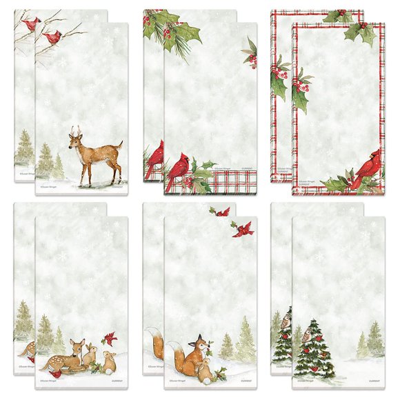 Juego de bloc de notas magnético Current Holiday, 12 blocs de 9 x 17 cm