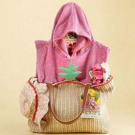 Baby Aspen Tropical Gift Set with Raffia Tote for Mom, 4 pc