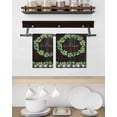 thumbnail image 3 of Spring Eucalyptus Leaves Kitchen Dish Towels for Drying Dishes Set of 3, Farmhouse Botanical Brown Wood Waffle Weave Microfiber Hand Tea Bathroom Towels Quick Dry & Absorbent Towel 15.7x23.6, 3 of 7