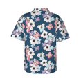thumbnail image 3 of Daiia Flowers Hawaiian Shirt for Men Gentle Cotton Regular Short Sleeve Casual-XX-Large, 3 of 9
