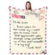 thumbnail image 1 of LHSHID Fathers Day for Mom Gifts Mom Presents Birthday Gifts for Mom Fathers Day Blanket for Mom from Daughter Throw Blanket for Mom 60x80in, 1 of 5