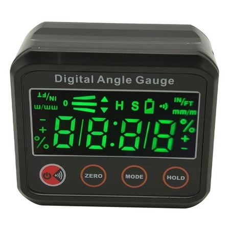 

DJZ Automatic Flip Digital Protractor - Clear Font Inverted Reading 360 Degree LCD Backlight Goniometer Level Meter