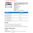 thumbnail image 2 of Front Strut Coil Spring Sway Bar Link Kit 4 Piece - Compatible with 2017 - 2022 Honda CR-V 2018 2019 2020 2021, 2 of 2