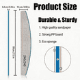 thumbnail image 2 of 50-Pack Professional Half Moon Nail Files Bulk, 240/240 Grit Double Sided Emery Boards for Natural Nails and Salons, 2 of 6
