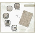 thumbnail image 2 of Home Weavers Elegance Bathroom Rugs Sets 4 Piece- Plush Bath Mat Set Quick-Dry Soft Microfiber Bathroom Mat with Rubber Backing, Absorbent Bathroom Rug Set, Washable Bath Rugs, Bath Mats, Ivory, 2 of 9