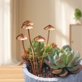 thumbnail image 3 of GLFILL Mushroom Ground Decoration With Mushroom Metal Flower Pots And Ground Inserts, 3 of 9