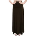thumbnail image 2 of Women's Stretch Knit Fit and Flare A-Line 36" Maxi Length Skirt, 2 of 4
