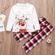 thumbnail image 3 of Conjunto de pijamas familiares a juego de Navidad Lindo ciervo Adulto Niño Bebé Conjuntos familiares a juego 2022 Pijamas familiares navideños Ropa para perros Bufanda, 3 of 4