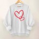 thumbnail image 2 of Camiseta de Moda de Cuello Redondo Casual de Manga Larga de las Mujeres para el Uso Diario, Suéter de Poliéster Suave, Blusa de Primavera de Invierno, 2 of 4