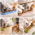 thumbnail image 4 of Colorful Long Cat Feeder Bowl - 16"x5" Tilted Neck Design, Anti-Ant Pet Dish for Multiple Cats, Ergonomic Indoor Feeding for Adult Kittens, 4 of 4