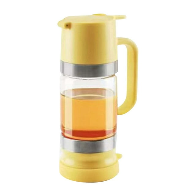 Hearth & Gear Pot Distributeur en Verre Sans Pot avec Poignée Distributeur de Sirop pour Café Ou Thé Récipient à Lunch Jetable Piques à Lunch pour Enfants Récipients Alimentaires en Acier Inoxydable avec Couvercles Grand Stockage Alimentaire