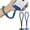 Black&blue, variant on 2 Pack Phone Wrist Strap, Wrist lanyard for iPhone Case Camera, Anti Theft Phone Strap Lanyard with 360 °   Rotating Hook, Charm Chain Camera Wristlet for Travel