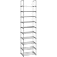 thumbnail image 1 of Zapatero SONGMICS, metal, 10 niveles, diseño personalizable, gris, 1 of 7
