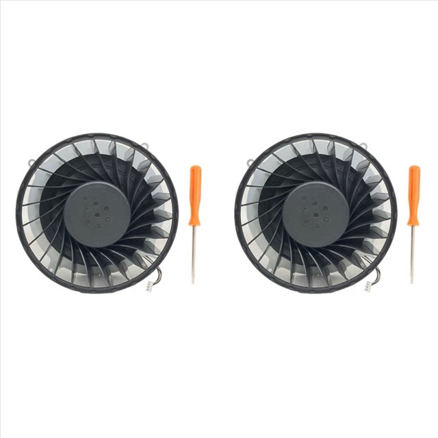 2X Ventilador de Enfriamiento de RadiacióN Interna para Consolas Ventilador Enfriador de 23 Aspas para Host 12V 1.4A con Herramientas
