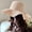 Light pink light pla, variant on Women's Wide Brim Beach Sun Hat Straw Summer Hat Wave Ribbon Sun Protection Hat