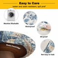 thumbnail image 3 of Elastic Fitted Round Tablecloth, Blue Coastal Starfish Waterproof Stretch Table Cover for 36"-44" Tables, Beach Nautical Shell Eucalyptus Rustic Washable Outdoor Tablecloths for Patio, Picnic, 3 of 9