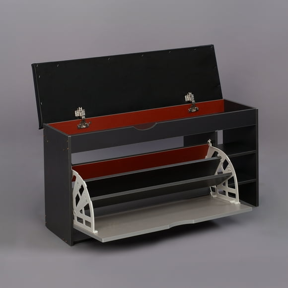 SOCE012 - Craftsman Shoe Storage bench with Long Bench Seat