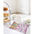 thumbnail image 4 of Easter Eggs Kitchen Dish Towels for Drying Dishes Set of 4, Purple Tulip Flower Spring Bunny Butterfly Floral Waffle Weave Microfiber Hand Tea Bathroom Towels Quick Dry & Absorbent Towel 12x12, 4 of 7