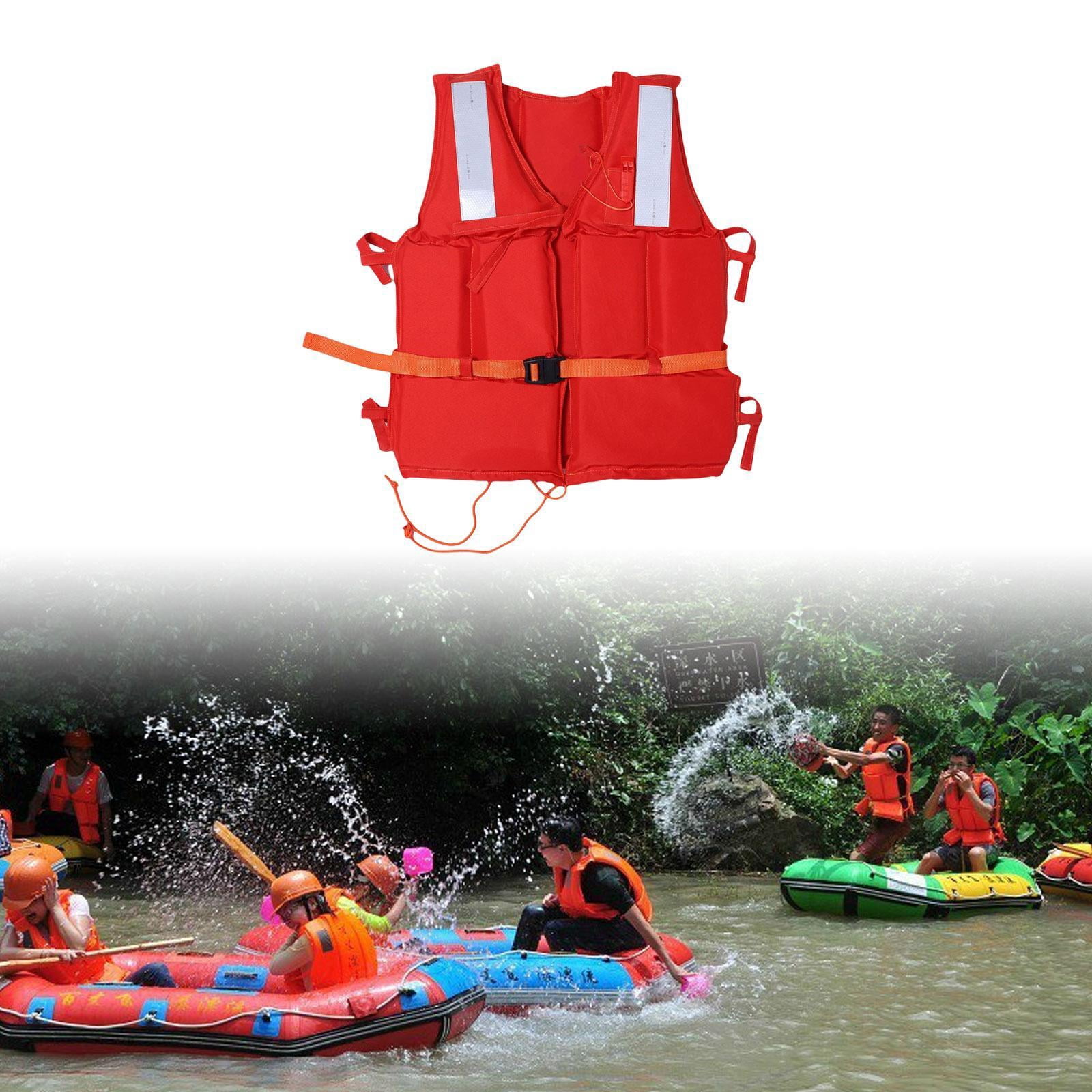Marine Life Jacket Life Vest Buoyancy Vest Lightweight Oxford Cloth for Adult Watersports Boating Kayaking