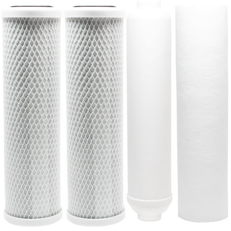 

Replacement Filter Kit for Topway Global (TGI) TGI-545P RO System - Includes Carbon Block Filters PP Sediment Filter & Inline Filter Cartridge - Denali Pure Brand