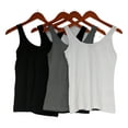 thumbnail image 2 of Felina Women's Reversible Cotton Tank Top 4-Pack (Heather Grey, Medium), 2 of 4