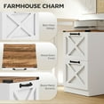 thumbnail image 4 of HOMCOM 2 Drawer File Cabinet, Filing Cabinet Fits Letter/A4 Size, White, 4 of 10